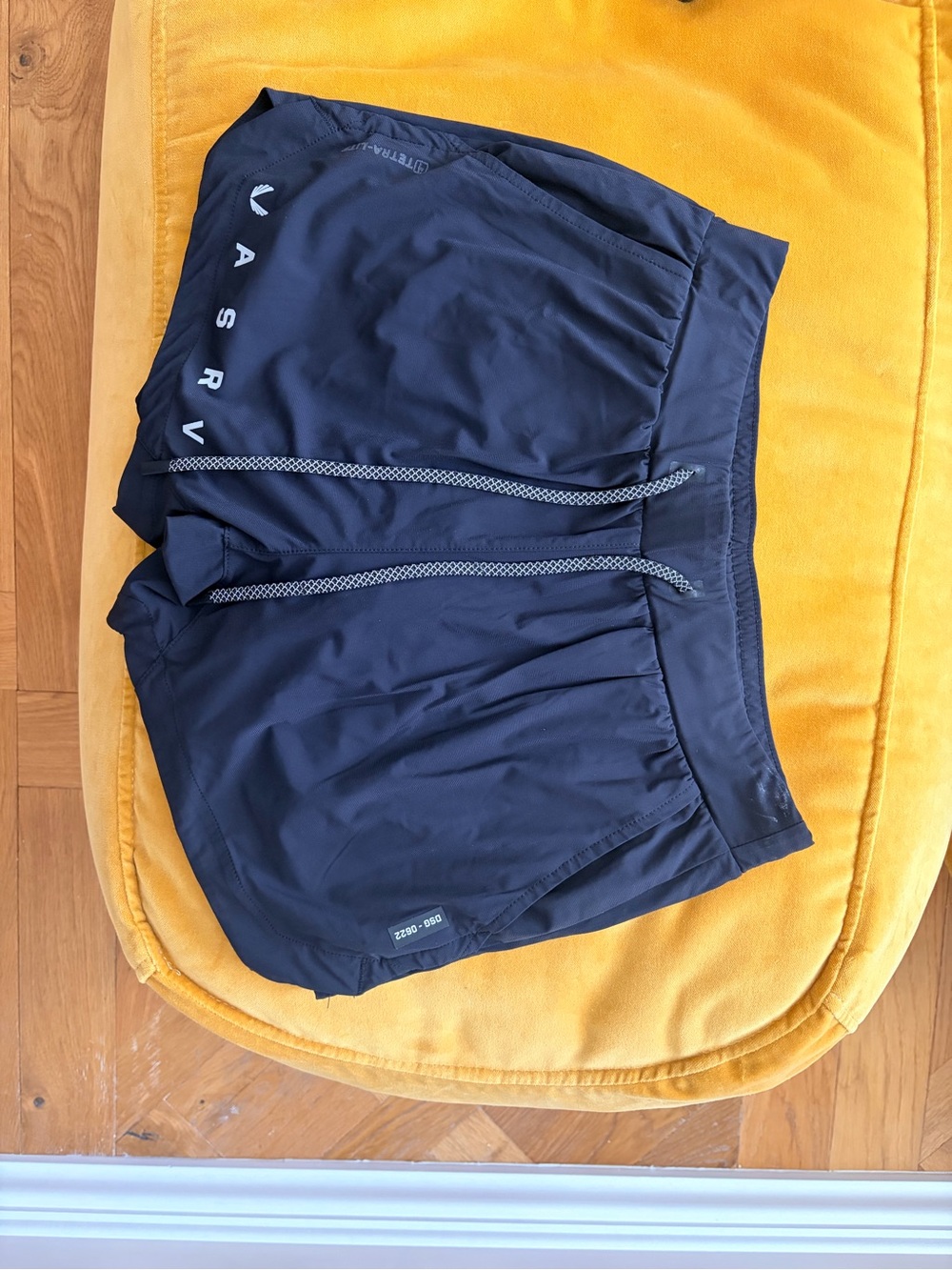 ASRV Black Athletic Shorts -Tetra Light 5-inch liner. Black - Picture 2 of 4